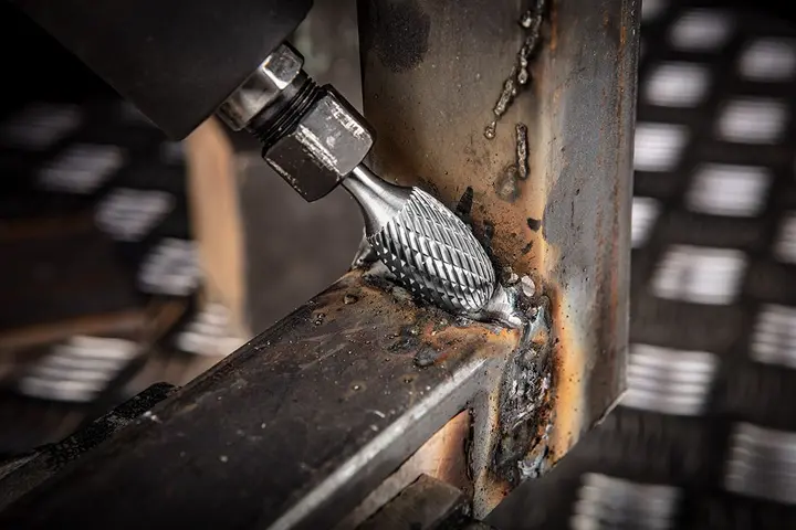 Metal freze ucu HM, tip E (oval), 12 x 20 mm, şaft 6 x 45 mm