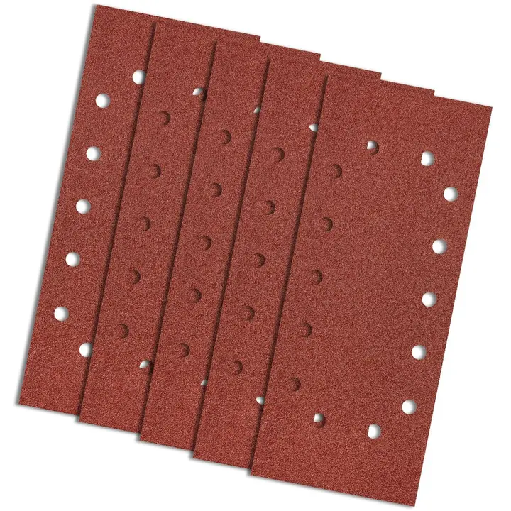 Zımpara kağıdı 115 x 280 mm, K80, 5 adet, delikli