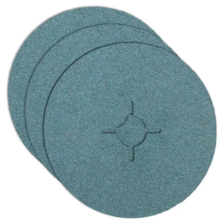 Fibra sanding disc 125 mm, K100, 3 pcs, zirconium