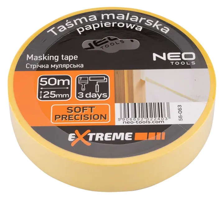 Sarı kağıt ressam bandı 25 mm x 50 m
