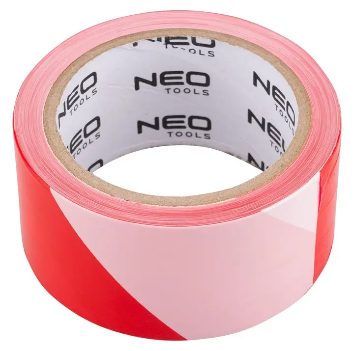 Kırmızı-beyaz ikaz bandı 50 mm x 100 m