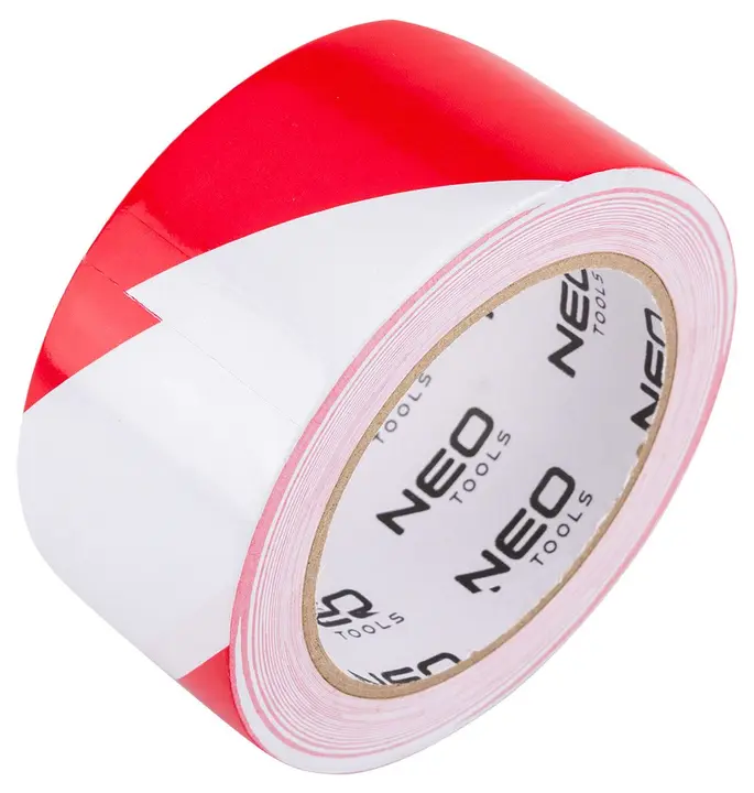 Kendinden yapışkanlı kırmızı-beyaz ikaz bandı 50 mm x 33 m