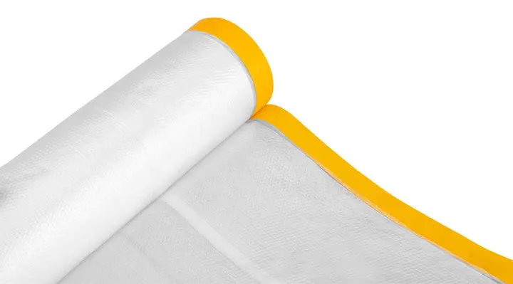 Boyama folyosu 2.7 m x 15 m, 1.5 cm genişliğinde bantlı