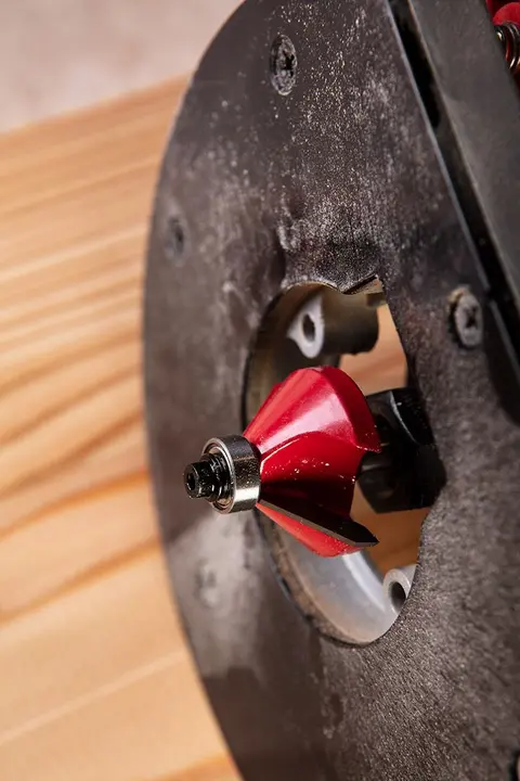 Rulmanlı profil freze ucu, TCT, 35.5 x 15.9 mm, şaft 8 mm