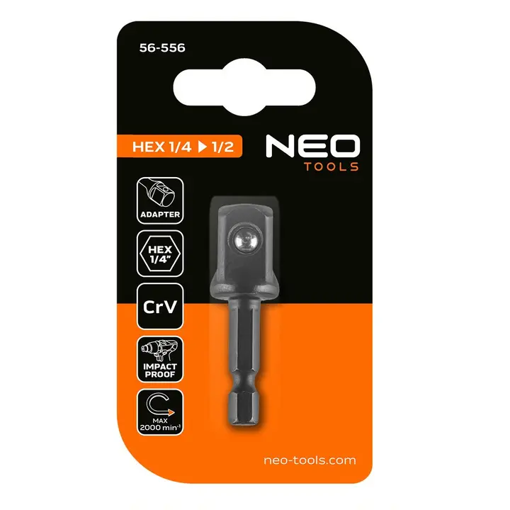 1/4 HEX'ten 1/2 kareye adaptör