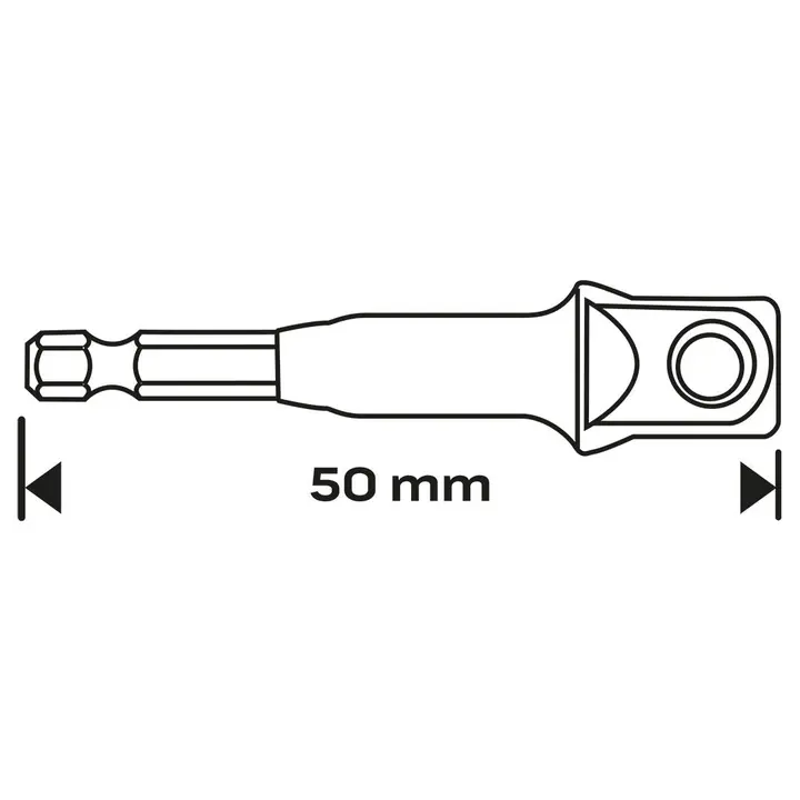 1/4 HEX'ten 1/2 kareye adaptör