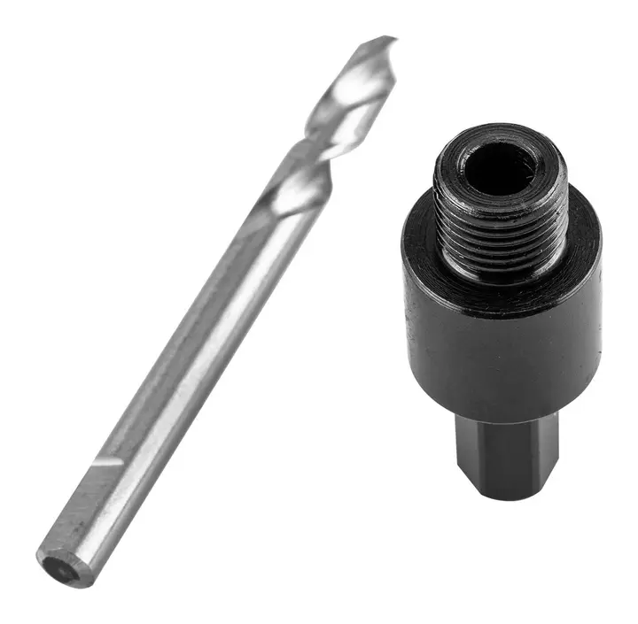 Bi-metal delik açma testereleri için kılavuz matkap uçlu adaptör 14-30 mm, Hex