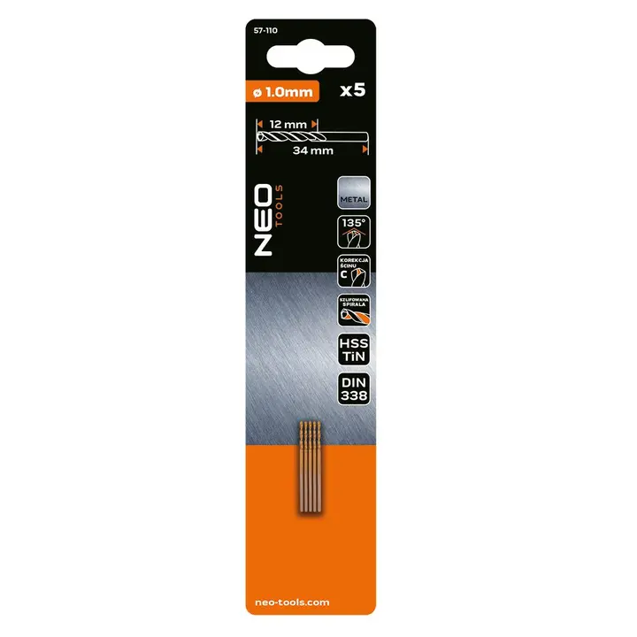 HSS-TiN metal matkap uçları