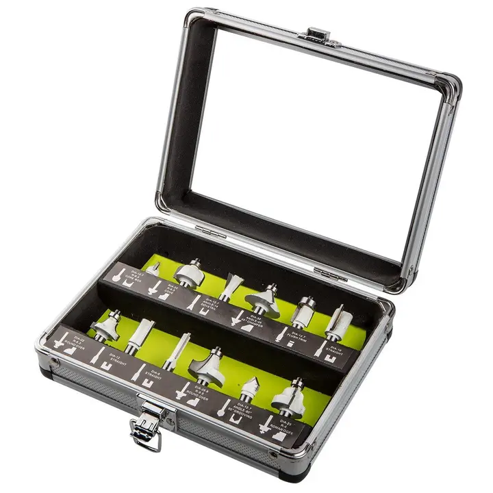 Karbür freze ucu, 8 mm sap, 12 parça set
