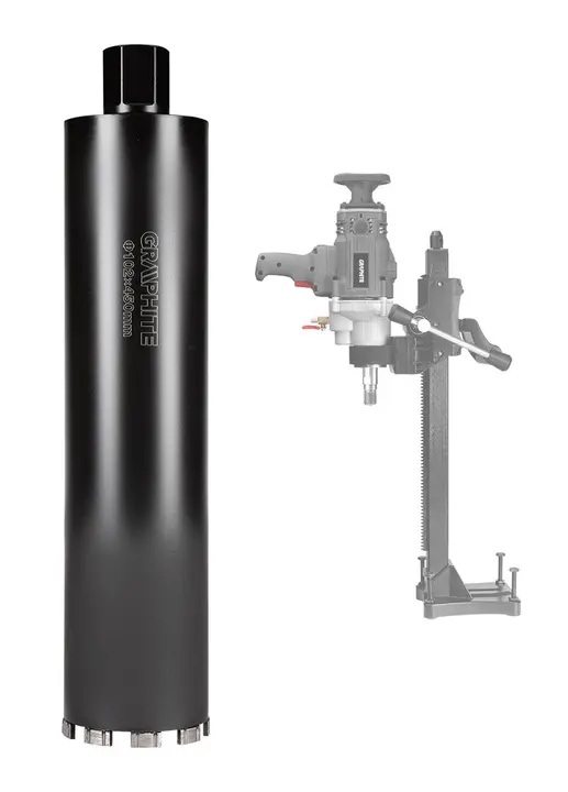 Elmas karotlu delik açma testeresi 58G540, 102 x 450 mm x 9T