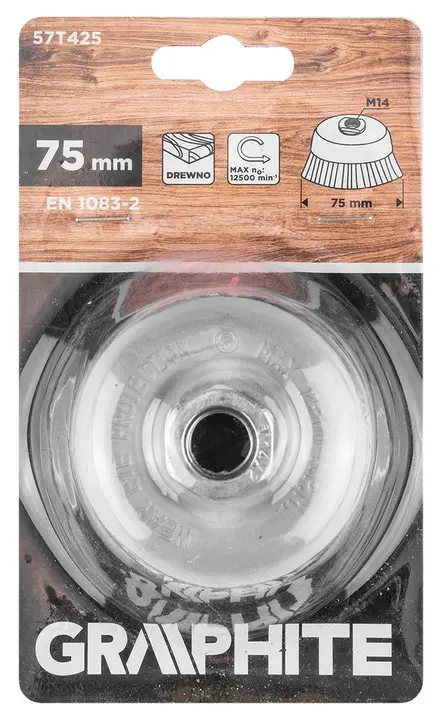 75 mm naylon çanak fırça, M14