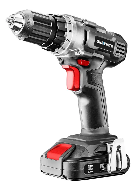 Akülü matkap Energy+ 18V, Li-Ion, 10 mm anahtarsız mandren, akü hariç