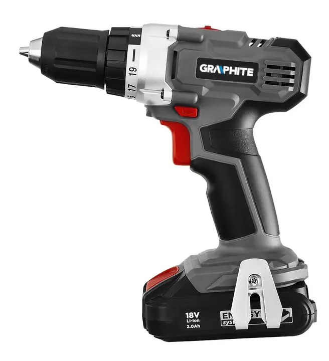 Akülü matkap Energy+ 18V, Li-Ion, 10 mm anahtarsız mandren, akü hariç