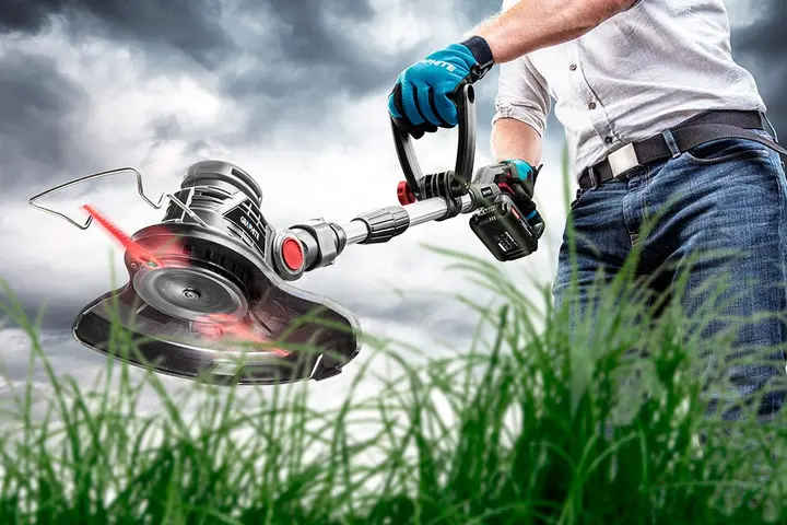 Akülü yan tırpan Energy+ 18V Li-Ion, 254 mm kesim genişliği, akü hariç