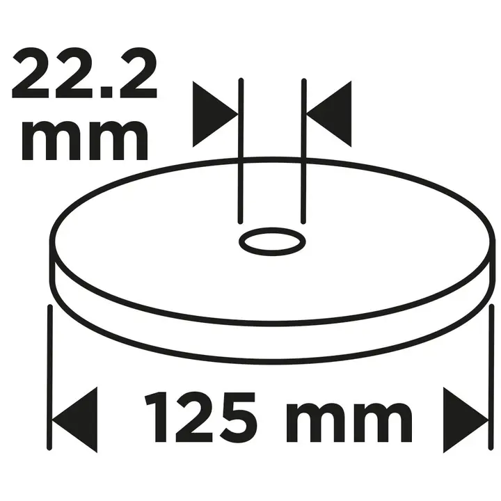 Flap wheel 125 x 22.2 mm, P