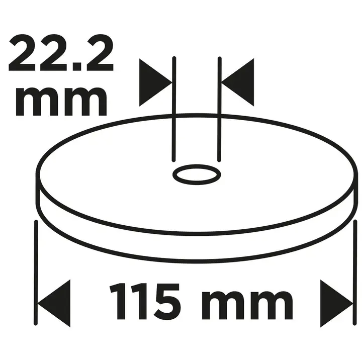 Flap wheel 115 x 22.2 mm, P