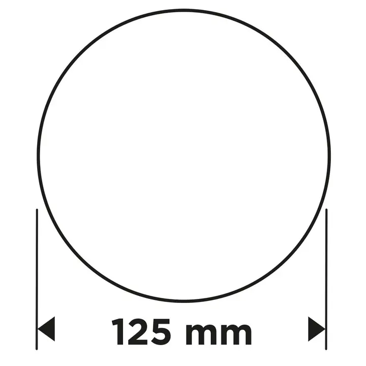 Cırt bantlı zımpara diskleri 125 mm, P120, 5 adet, deliksiz