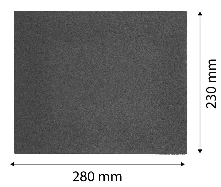 Water sanding paper 230 x 280 mm, P