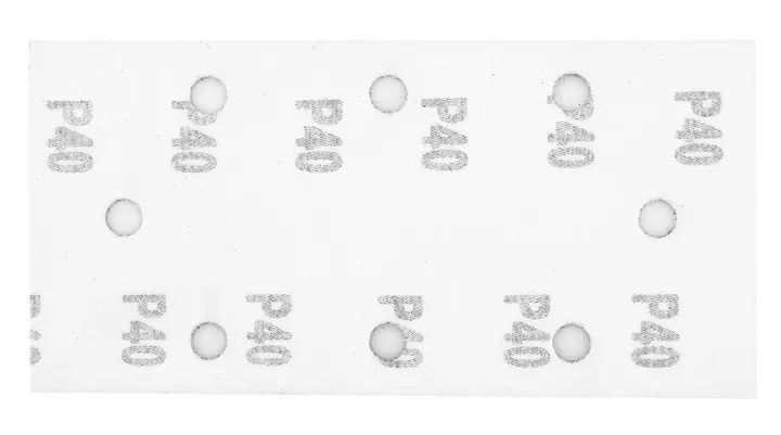 Zımpara kağıdı, cırt bantlı 93 x 185 mm, P40, 5 adet, 8 delikli