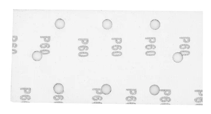 Zımpara kağıdı, cırt bantlı 93 x 185 mm, P60, 5 adet, 8 delikli