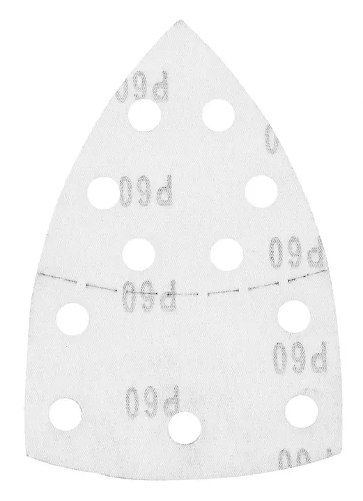 Zımpara kağıdı, cırt bantlı, iron 102 x 152 mm, P60, 5 adet, 11 delikli
