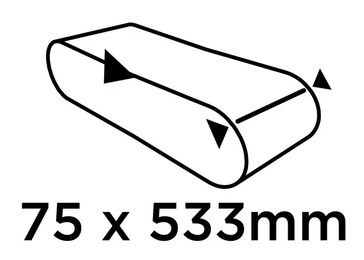 Zımpara bantları 75 x 533 mm, P