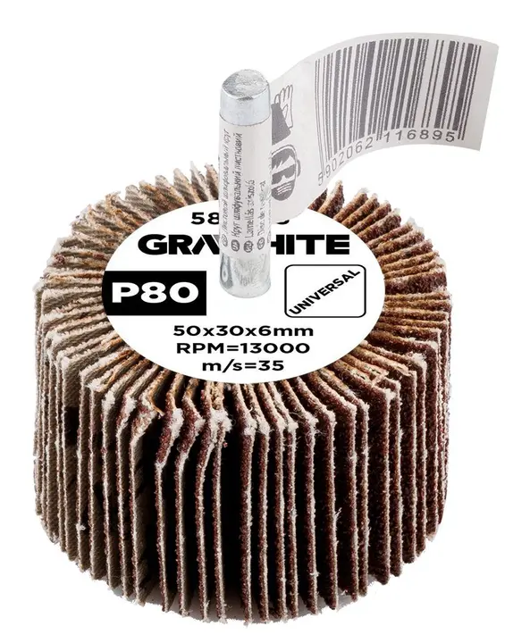 Flap wheel 50 x 30 x 6 mm, P