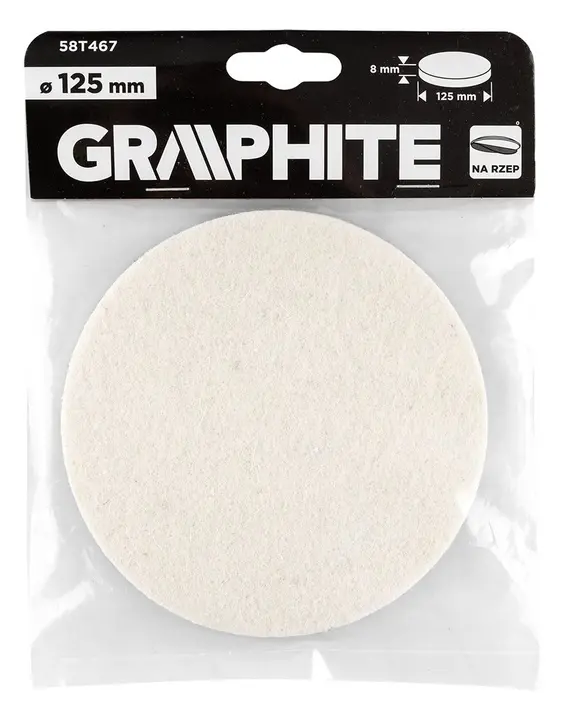 Cırt bantlı polisaj keçesi 125 x 8 mm