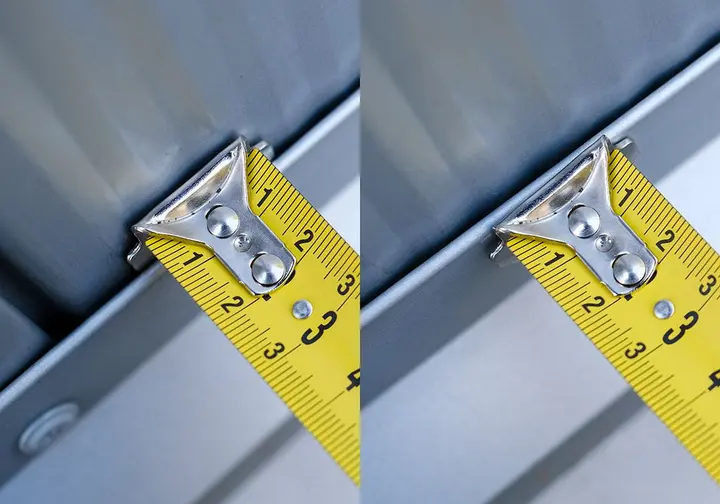 Geri sarılabilir çelik şerit metre 8 m x 25 mm, mıknatıslı
