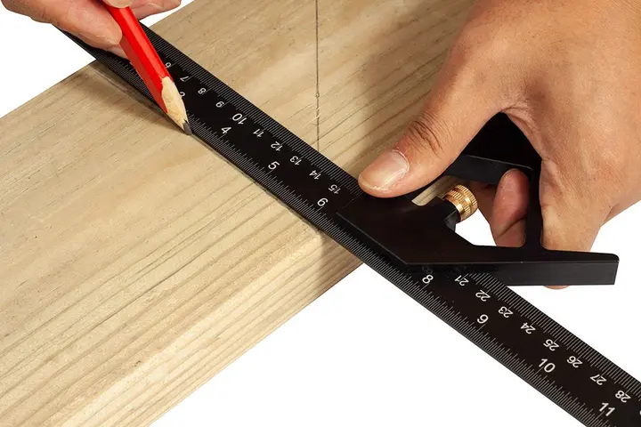 Çok fonksiyonlu alüminyum gönye, 30 cm