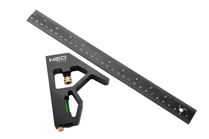 Çok fonksiyonlu alüminyum gönye, 30 cm