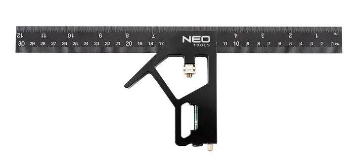 Çok fonksiyonlu alüminyum gönye, 30 cm