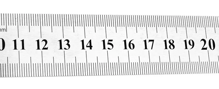 Cetvel 100 cm, paslanmaz çelik