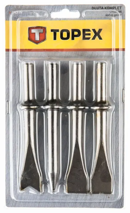 Pneumatic hammer chisel set 4 pcs.