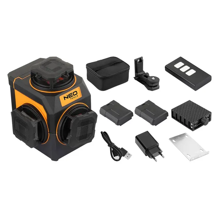 3D lazer, 12 çizgi, yeşil, çanta, manyetik tutucu
