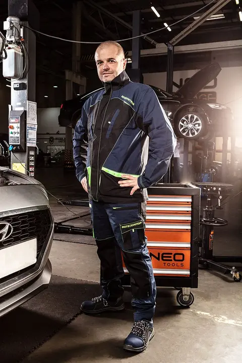 Motosynteza iş sweatshirt'ü, %100 pamuklu ripstop