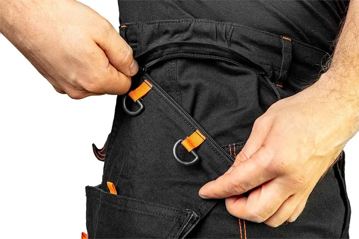 HD Slim iş pantolonu, çıkarılabilir cepli