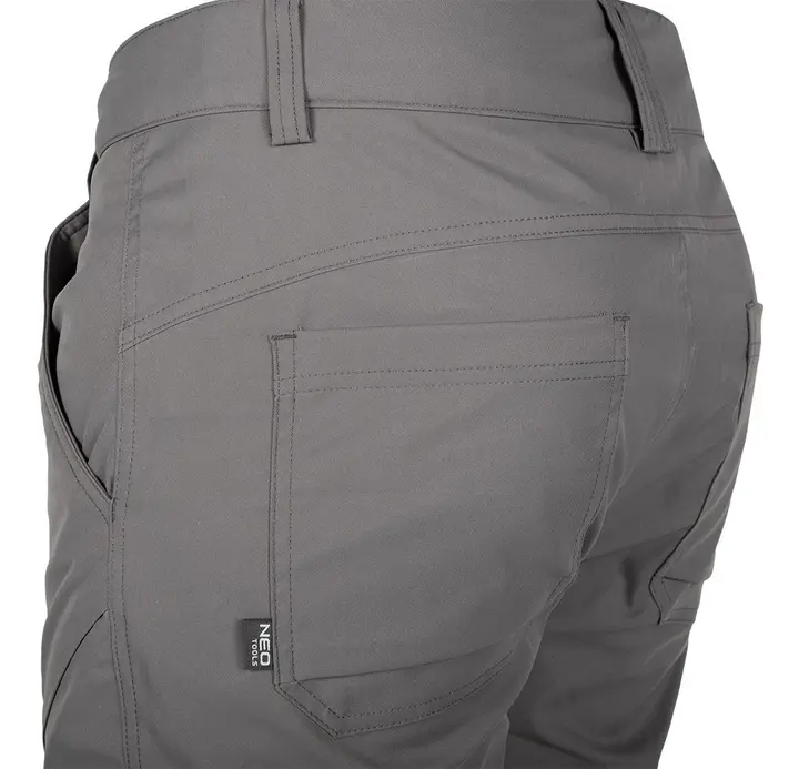 OUTDOOR iş pantolonu, 2 yönlü streç, gri