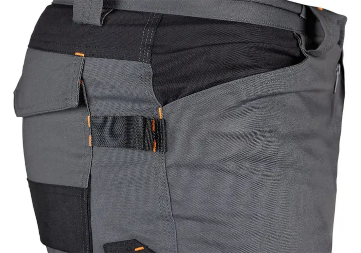 Mix&Match iş pantolonu, Canvas, Cordura takviyeli, gri/siyah