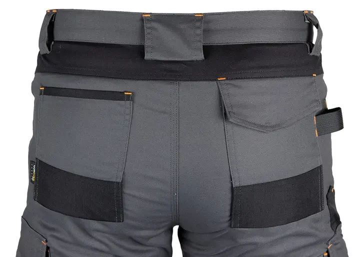 Mix&Match iş pantolonu, Canvas, Cordura takviyeli, gri/siyah