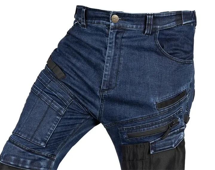 DENIM iş pantolonu, Oxford takviyeli, lacivert, XXL beden