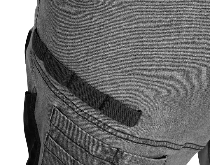 DENIM iş pantolonu, Oxford takviyeli, gri
