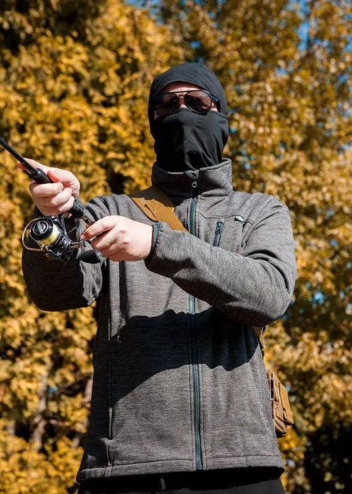 OUTDOOR Fermuarlı Sweatshirt, pike, gri