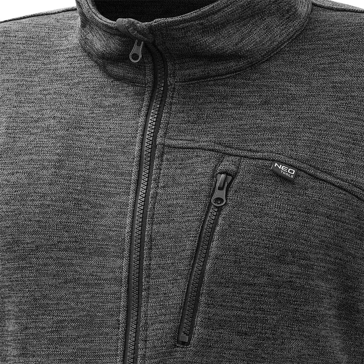 OUTDOOR Fermuarlı Sweatshirt, pike, gri