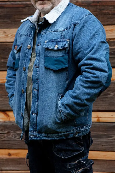 İş ceketi DENIM, ısı yalıtımlı