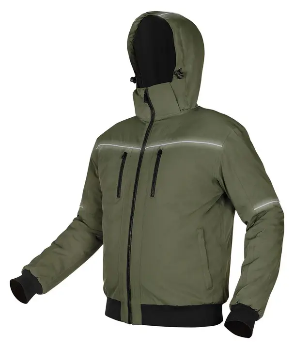 OUTDOOR kapüşonlu astarlı ceket, yeşil