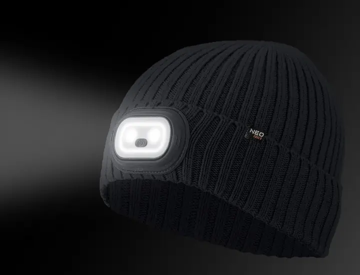 RGB LED fenerli şapka, grafit