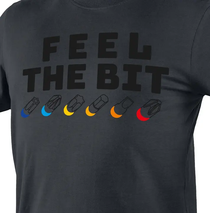Baskılı tişört, FEEL THE BIT
