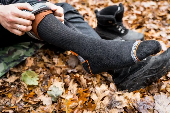 İş çorabı, fitilli lastik bantlı, uzun, numara
