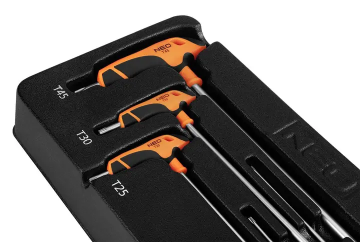 Torx anahtar tepsisi, 6 parça